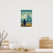 Ulaanbaatar Mongolië Reizen Kunst Vintage Poster (Keuken)