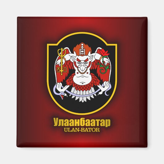 Ulan Bator Emblem Magneet (Voorkant)