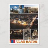 Ulan Bator - Mongolië - Mozaïek - Briefkaart (Voorkant)