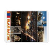 Ulan Bator - Mongolië - Mozaïek - Magnet Magneet (Horizontaal)