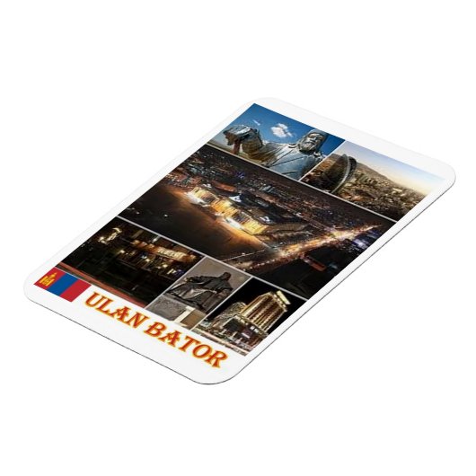 Ulan Bator - Mongolië - Mozaïek - Magnet Magneet (Linkerzijde)