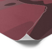 Ulawun Papoea-Nieuw-Guinea  poster van de cartoon. (Hoek)