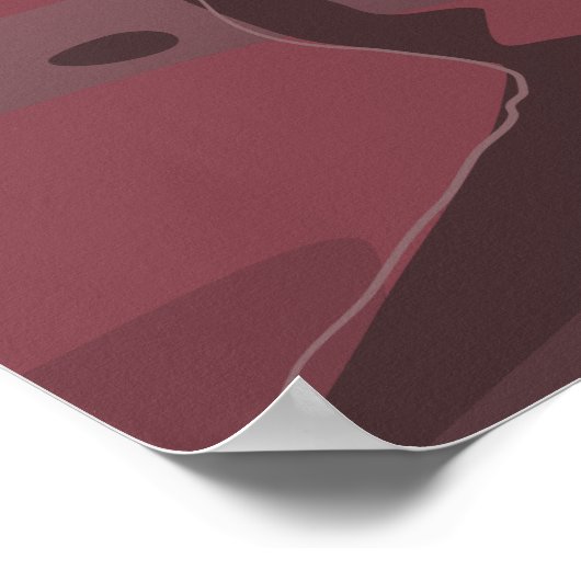 Ulawun Papoea-Nieuw-Guinea  poster van de cartoon. (Hoek)