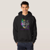 Ulceratieve Colitis Awareness Ribbon Support Gifte Hoodie (Voorkant volledig)