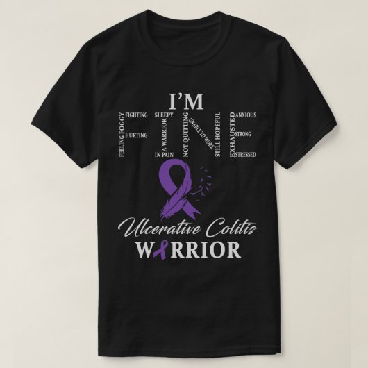 Ulceratieve colitis krijger Ik ben in orde T-shirt (Design voorkant)