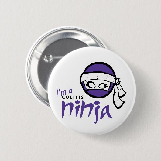Ulceratieve Colitis Pin Ronde Button 5,7 Cm (Voorkant /achterkant)