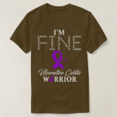 Ulceratieve Colitis Warrior Im Fine T-shirt (Design voorkant)