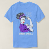Ulcerative Colitis Warrior Unbreakable Awareness G T-shirt (Design voorkant)
