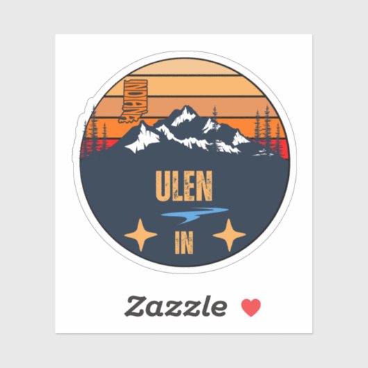 Ulen, Indiana Sticker (Vel)