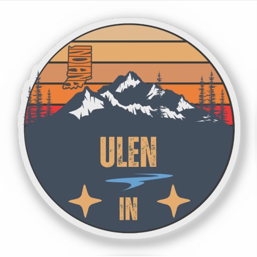 Ulen, Indiana Sticker (Voorkant)