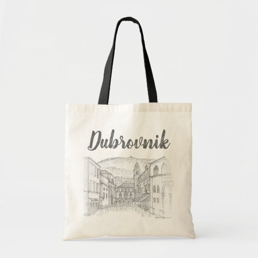 Ulica Pred Dvorom, Dubrovnik, Kroatië Tote Bag (Voorkant)