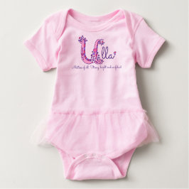 Ulla-naam en betekenis van babymeisjes kleding romper