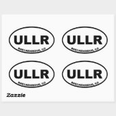 ULLR Breckenridge Colorado Ovale Sticker (Vel)