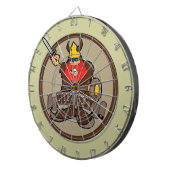 Ullr Fest happy skiing viking dartboard Dartbord (Voorkant Rechts)
