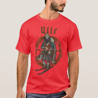 Ullr geeft God van de aartsgenoot Viking Ski T-shirt