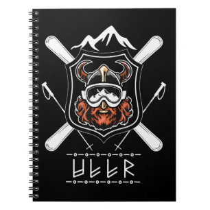 Ullr God Archery Norse Hunting Viking Vintage Gift Notitieboek