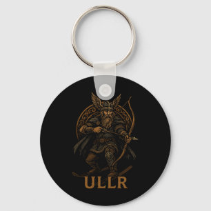 Ullr Noorse god van boogschieten en skiën Sleutelhanger