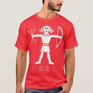 Ullr Norse Viking God van Archery Ski Hunting Wint T-shirt