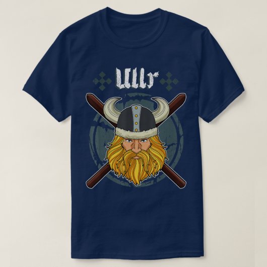 Ullr Ski Mannen Winter Skiing Viking T-shirt (Design voorkant)