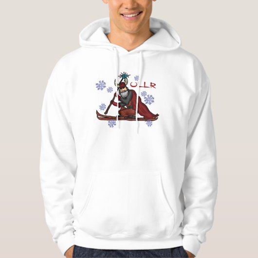 Ullr snow god Breckenridge Colorado hoodie (Voorkant)