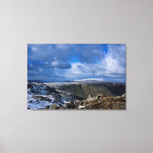 Ullscarf en Skiddaw Winter Holiday Card Canvas Afdruk (Voorkant)