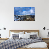 Ullscarf en Skiddaw Winter Holiday Card Canvas Afdruk (Insitu (Slaapkamer))