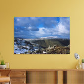 Ullscarf en Skiddaw Winter Holiday Card Canvas Afdruk (Insitu (Woonkamer))