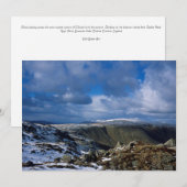 Ullscarf en Skiddaw Winter Holiday Card Feestdagenkaart (Voorkant / Achterkant)