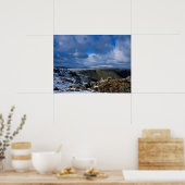 Ullscarf en Skiddaw Winter Holiday Card Poster (Keuken)