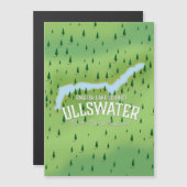 Ullswater Lake District reis kaart poster. (Voorkant / Achterkant)