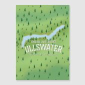 Ullswater Lake District reis kaart poster. (Voorkant)