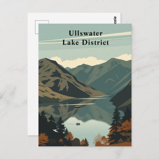 Ullswater, Lake District, Verenigd Koninkrijk Reis Briefkaart (Voorkant / Achterkant)
