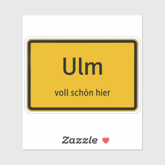 Ulm Aufkleber Sticker Autoaufkleber (Vel)