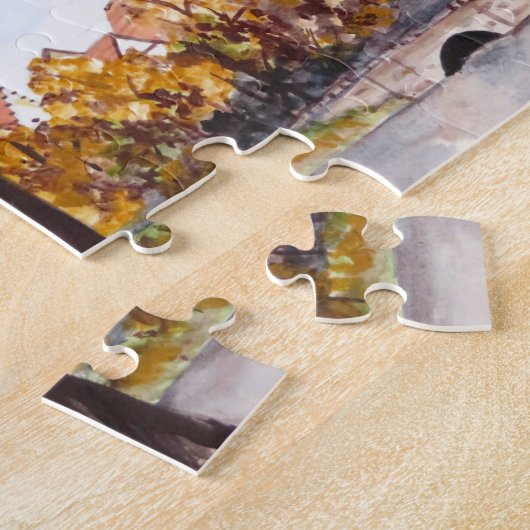 Ulm Cathedral Duitsland Townscape Acrylverf Legpuzzel (Zijkant)