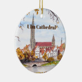 Ulm Cathedral in Duitsland door Farida Greenfield Keramisch Ornament (Rechts)