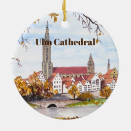 Ulm Cathedral in Duitsland door Farida Greenfield Keramisch Ornament
