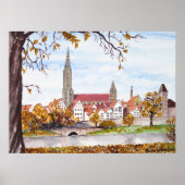 Ulm Cathedral in Duitsland door Farida Greenfield Poster (Voorkant)