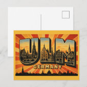 Ulm Duitsland Kathedraal Briefkaart (Voorkant / Achterkant)