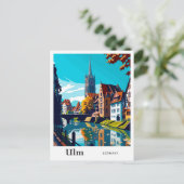 Ulm Duitsland Reizen  Illustratie Briefkaart (Staand voorkant)