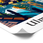 Ulm Duitsland Reizen  Illustratie Poster (Hoek)