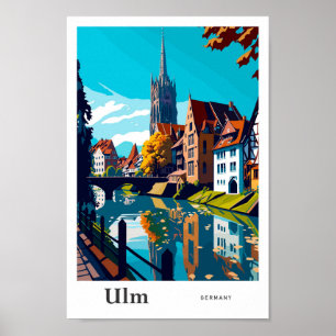 Ulm Duitsland Reizen  Illustratie Poster