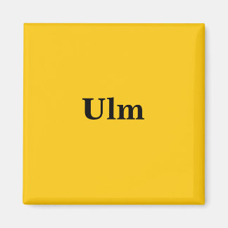 Ulm Magnet Schild Gold Gleb