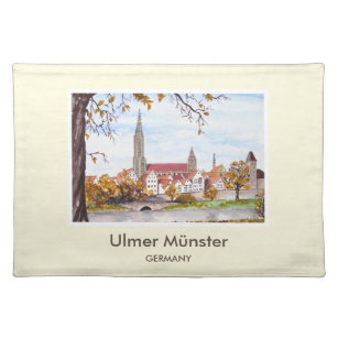 Ulm Minster Germany Schilderen door Farida Greenfi Placemat
