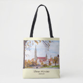 Ulm Minster Germany Schilderen door Farida Greenfi Tote Bag
