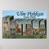Ulm Pishkun State Park, Montana Poster (Voorkant)