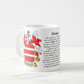 Ulmer, de oorsprong, de betekenis en de rest koffiemok (Voorkant links)