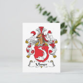 Ulmer Family Crest Briefkaart (Staand voorkant)