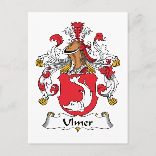 Ulmer Family Crest Briefkaart (Voorkant)