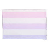 Ulraviolet en roze pastelstrepen kussensloop (Voorkant)