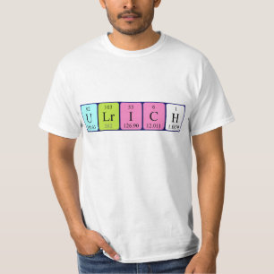 Ulrich periodiek table name shirt